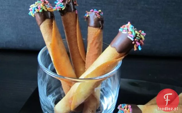 Chocolate Dipped Tuile