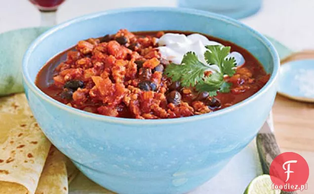 Chili Z Indyka Z Czarną Fasolą