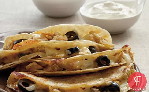 Quesadillas Z Kurczakiem I Oliwkami