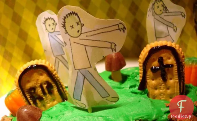 Zombie Graveyard Cake