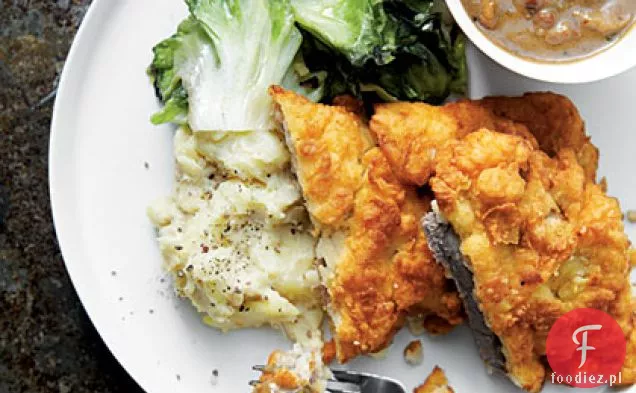 David ' s Chicken-smażony stek z sosem Redeye