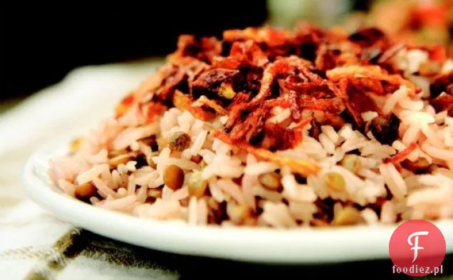 Mejadra, ryż z soczewicą