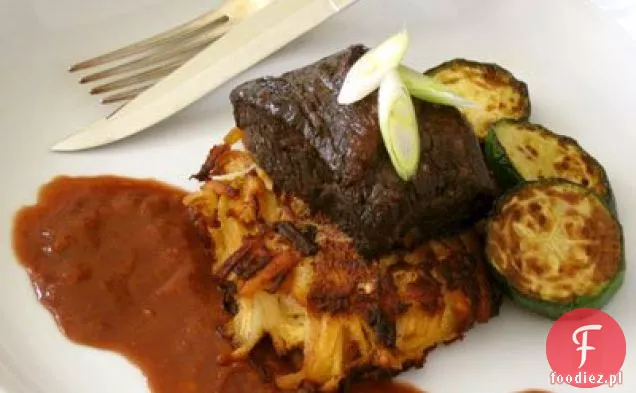 Zinfandel duszone żeberka z Neeps i Tattie-cakes