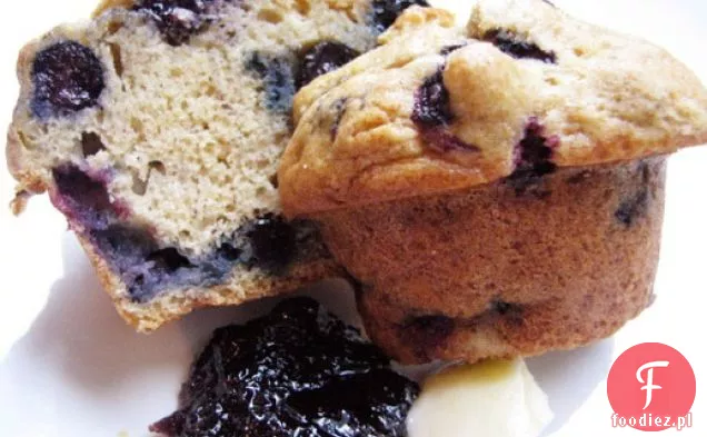 Niedzielny Brunch: Babeczki Jagodowo-Bananowe