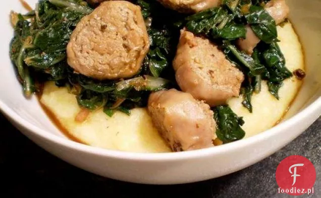 Zdrowe i pyszne: boczniak Szwajcarski i kiełbasa z indyka na Polencie