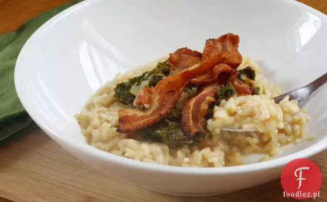 Risotto z zielenią Południową i boczkiem
