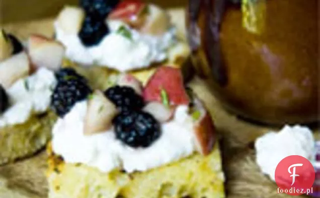 Czarna Malina i nektarynka Bruschetta Dolce