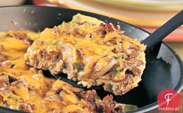 Kiełbasa Wegetariańska-Cheddar Frittata