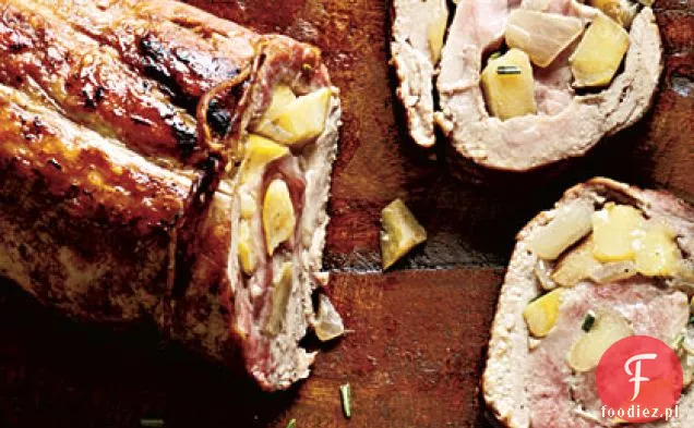 Rolada wieprzowa z jabłkiem i rozmarynem