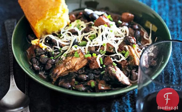 Whiskey and Triple Pork Black Bean Chili