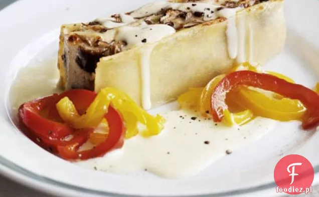 Lasagne z pieczarkami z kremem parmezan