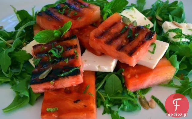 Grillowana Sałatka arbuzowa z fetą, miętą i limonką