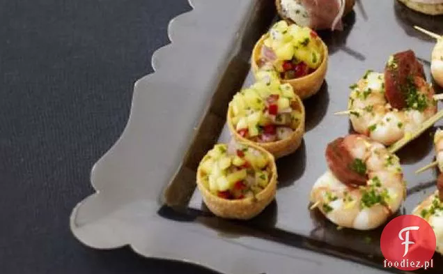 Filiżanki z tajskiego mango, chilli i limonki