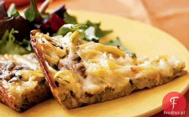 Frittata z grzybami, Linguine i bazylią
