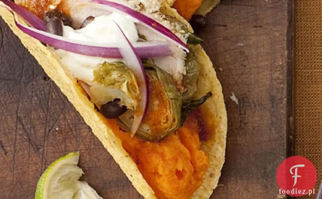 Tacos z wieprzowiną i czarną fasolą