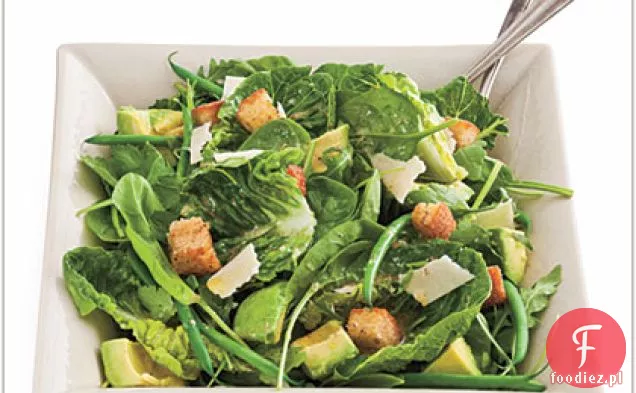 Zielona sałatka z białym winem Vinaigrette