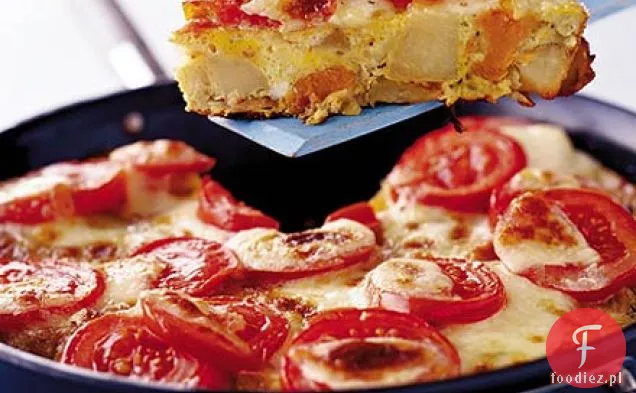 Muddled potato & mozzarella tortilla