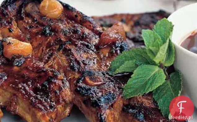 Kotlety jagnięce z curry i imbiru w sosie morelowo-limonkowym