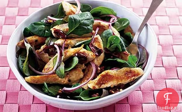 Ciepła sałatka z kurczaka z cytryną i tymiankiem