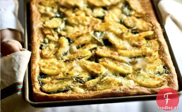 Tarta ziemniaczana, Taleggio i szpinak