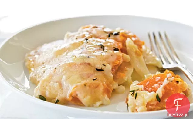 Zapiekanka ze słodkich ziemniaków i masła