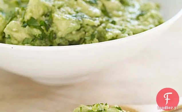 Guacamole ze Zwęglonymi Jalapeńo i szalotki