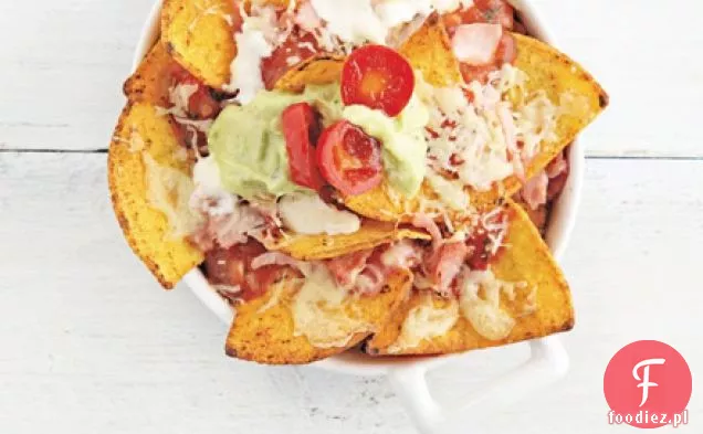 Topienie nachos z rozdrobnioną gammon