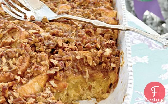Pieczone tosty francuskie z orzechami pekan Streusel