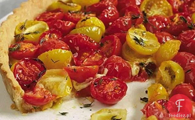 Tarta pomidorowa ze skórką z cheddaru