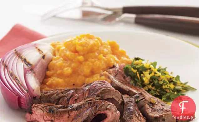 Grillowany stek z polewy balsamicznej i Gremolaty pomarańczowej