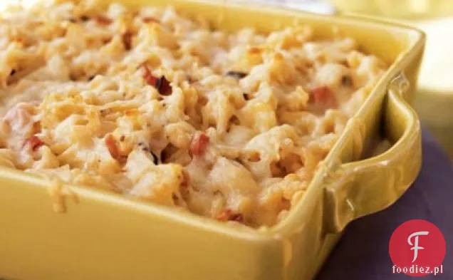 Spaetzle pieczone z szynką i Gruyère