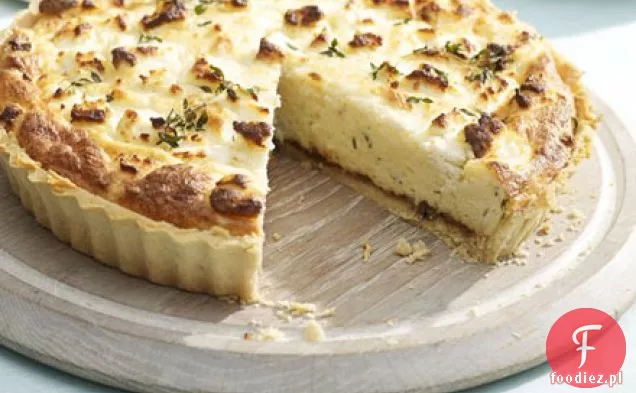 Tarta sufletowa z podwójnym serem i cebulą