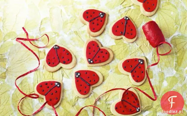 Love bug biscuits