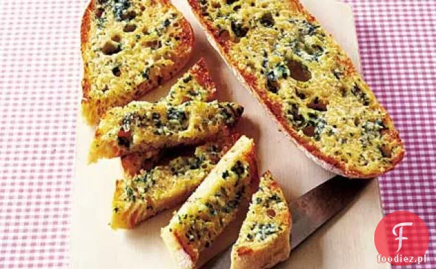 Czosnek i bazylia ciabatta