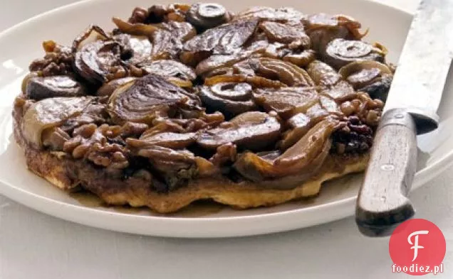 Onion, walnut & mushroom Tarte tatin