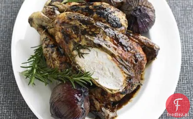 Rozmaryn & balsamiczny kurczak z pieczoną cebulą