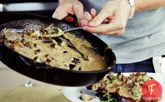 Mushroom, sherry & grain mustard sauce