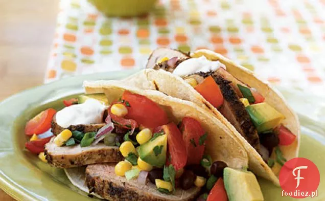 Kminek-Crusted Wieprzowina Miękkie Tacos