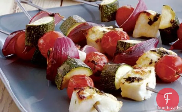 Halloumi kebaby z tymiankiem i cytryną