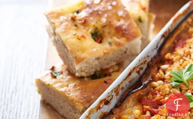 Czosnek chili focaccia