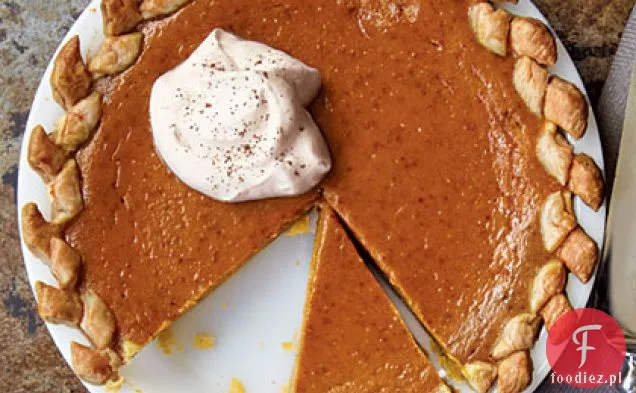 Ciasto dyniowe z bitą śmietaną waniliową