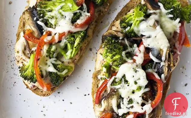 Portobello, Brokuły I Czerwona Papryka Topi