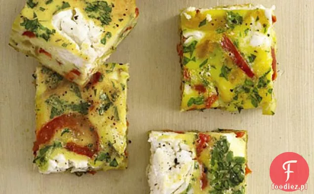 Papryka Czerwona Frittata Kwadraty