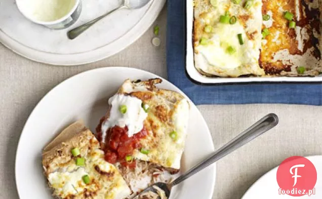 Rice & bean enchiladas