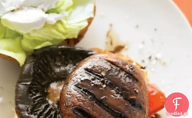 Balsamiczne Burgery Portobello Z Papryką I Kozim Serem