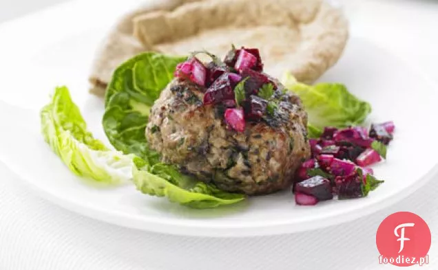 Hamburgery z indyka z burakami
