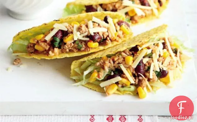 Indyk chilli & rice tacos