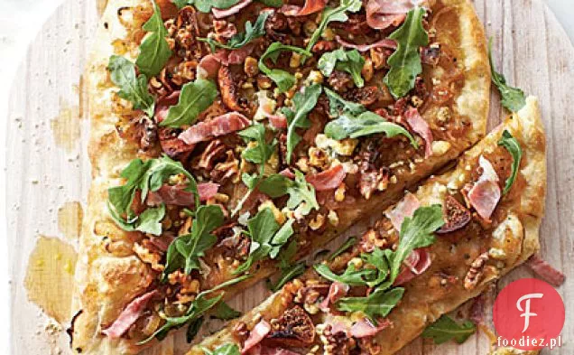 Karmelizowana cebula, Prosciutto i rukola Pizza
