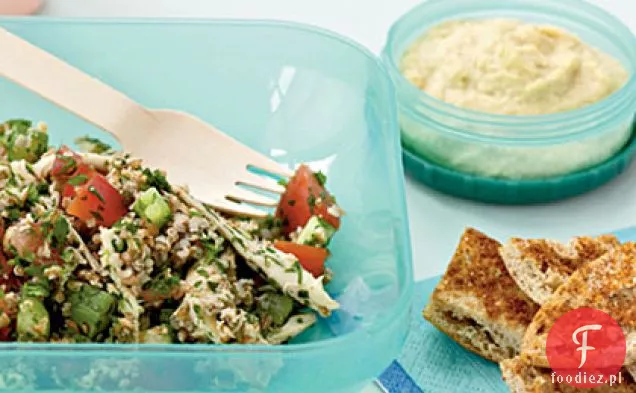 Tabbouleh z kurczakiem i czerwoną papryką