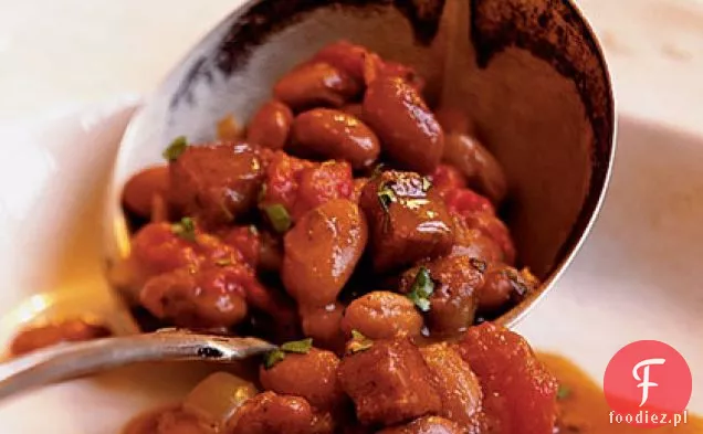 Meksykańska zupa z szynki i fasoli